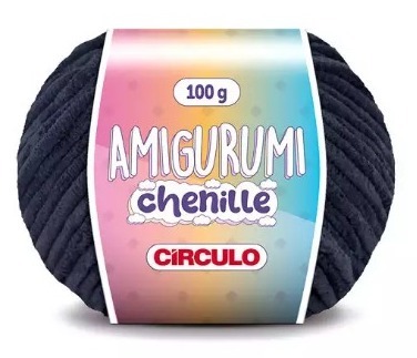 LINHA AMIGURUMI CHENILLE BRANCA/PRETA/CINZAS